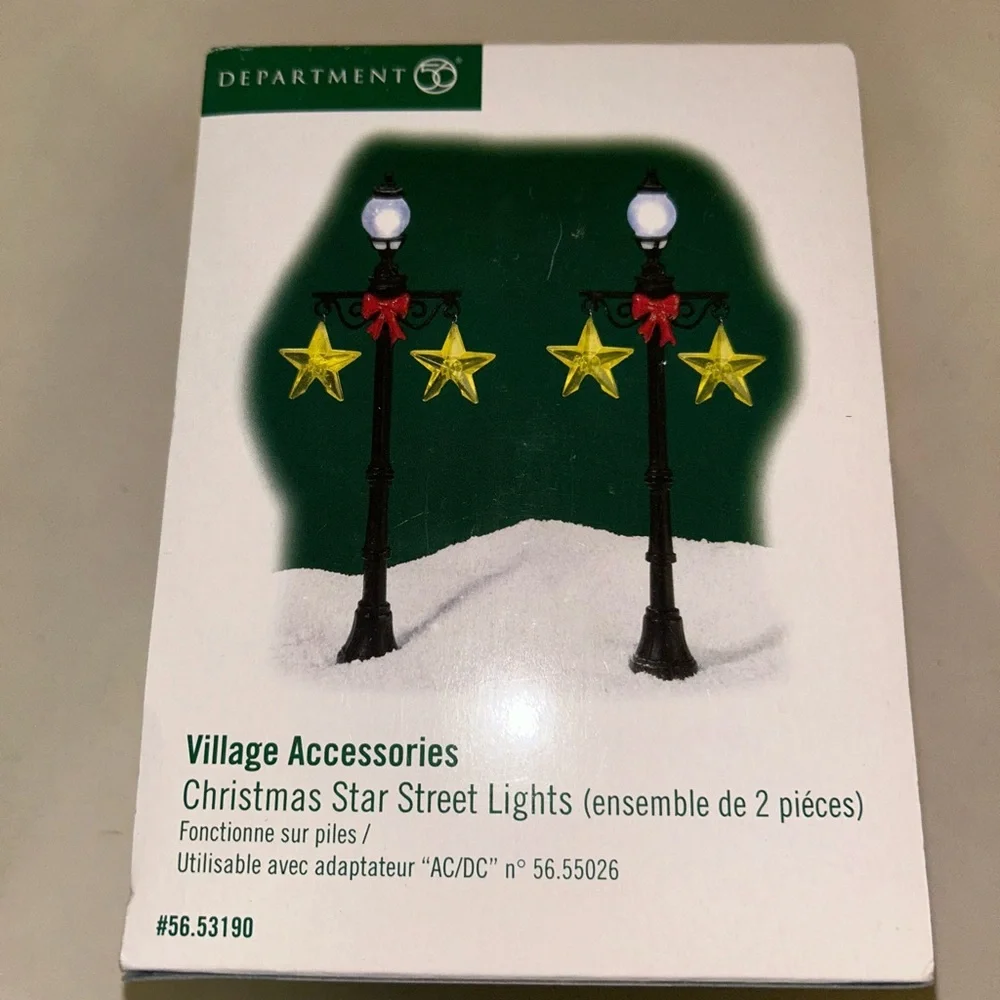 Department 56 Festive Yellow Star Street Lamp